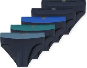 Schiesser Slip 95/5 - Organic Cotton (Sparpack, 5-St., 5er-Pack) sportlicher Logo-Webgummibund, im 5er Pack