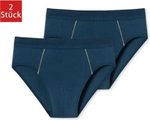 Schiesser Slip Comfort Fit - Organic Cotton (1-St) ohne Eingriff, Kontraststreifen, 2er Pack