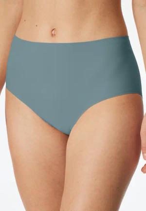 Schiesser Slip "Invisible Soft" Microfaser, Lasercut-Abschlüsse, hoher Bund