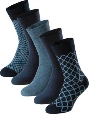Schiesser Socken Bluebird (5-Paar) druckfreier Bund, Fersen und Zehen handgekettelt, Cotton-Mix