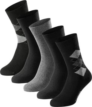 Schiesser Socken "Bluebird" 5 Paar tlg. druckfreier Bund, Fersen und Zehen handgekettelt, Cotton-Mix