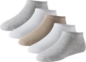 Schiesser Socken Tagessocke Sneaker Stay Fresh weiss/beige/grau Herren - 5 Paar