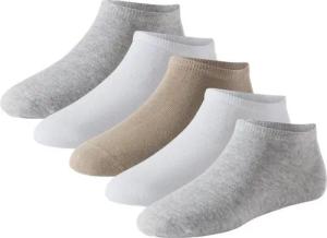 Schiesser Socken Tagessocke Sneaker Stay Fresh weiss/beige/grau Herren - 5 Paar