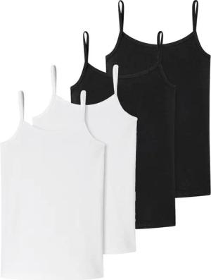 Schiesser Spaghettitop 95/5 Organic Cotton (4-tlg) schmale träger Spaghetti-top