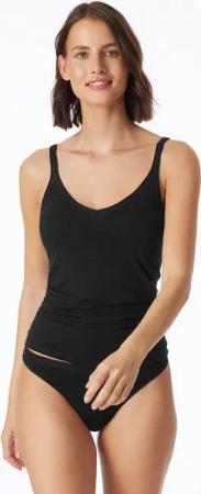 Schiesser Spaghettitop Personal Fit V-Ausschnitt, atmungsaktiv, schmale Träger