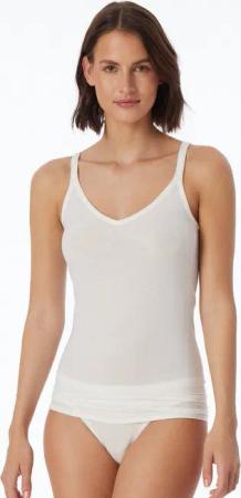 Schiesser Spaghettitop Personal Fit V-Ausschnitt, atmungsaktiv, schmale Träger