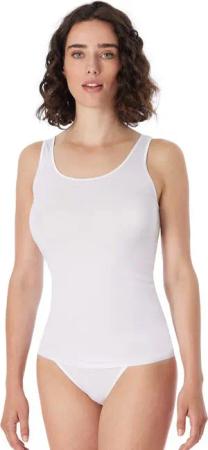 Schiesser Tanktop Luxury tiefer Rundhalsausschnitt, ohne störende Seitennähte