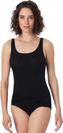 Schiesser Tanktop Luxury tiefer Rundhalsausschnitt, ohne störende Seitennähte