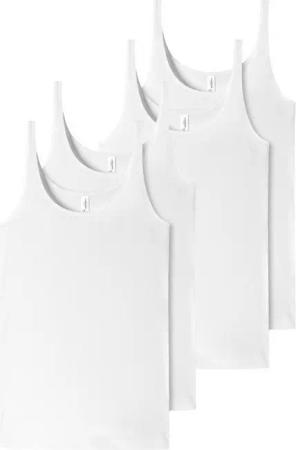 Schiesser Trägertop 95/5 Organic Cotton (4-tlg) träger-top shirt ärmellos