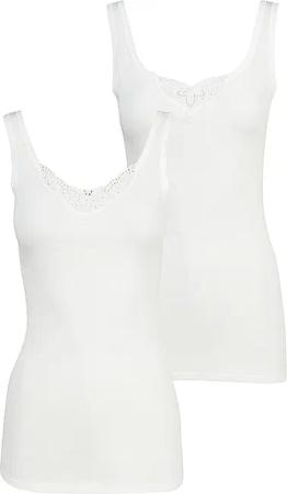 SCHIESSER Unterhemd 2-er Pkg.  weiss | 48