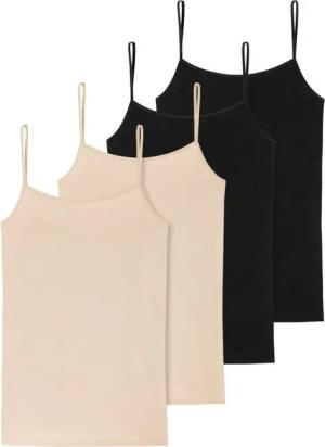 Schiesser Unterhemd 4er Pack 95/5 Organic Cotton (Spar-Set) Spaghetti Top - Baumwolle