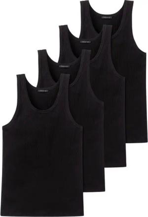 Schiesser Unterhemd 4er Pack Cotton Essentials Authentic (Spar-Set, 4-St) Unterhemd / Tanktop - Baumwolle - Flexibel und formstabil