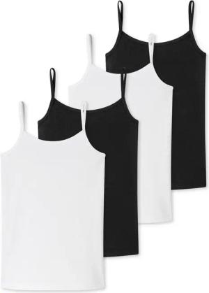 Schiesser Unterhemd 4er Pack Teens Girls 95/5 Organic Cotton (Spar-Set, 4-St) Spaghetti Top - Baumwolle - Unifarbenes Design, Mit schmalen Trägern