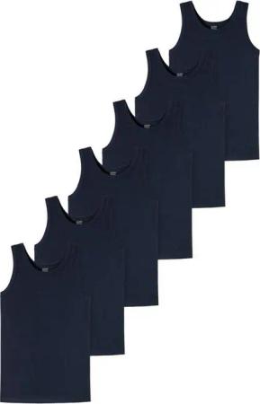 Schiesser Unterhemd 6er Pack Teens Boys 95/5 Organic Cotton (Spar-Set, 6-St) Unterhemd / Tanktop - Baumwolle - Runder Halsausschnitt