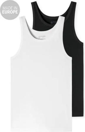 Schiesser Unterhemd 95/5 (2-St) Tank-top unterhemd unterzieh-shirt