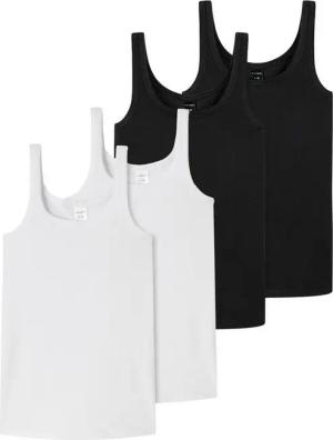 Schiesser Unterhemd 95/5 Organic Cotton (4-St) unterhemd unterzieh-shirt ärmellos