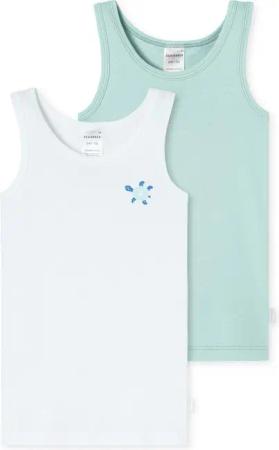 Schiesser Unterhemd Fine Rib (2-St) unterhemd unterzieh-shirt ärmellos