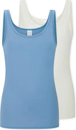 Schiesser Unterhemd Modal Essentials (2er Pack) Single Jersey, temperaturausgleichend, Rundhalsausschnitt