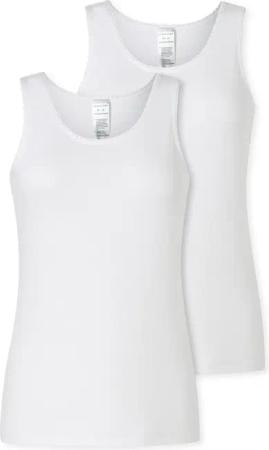 Schiesser Unterhemd "Modern Multipacks" 2er Pack, mit schmalem Spitzenband, Single Jersey, bequem