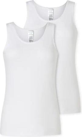 Schiesser Unterhemd Modern Multipacks (2er Pack) mit schmalem Spitzenband, Single Jersey, bequem