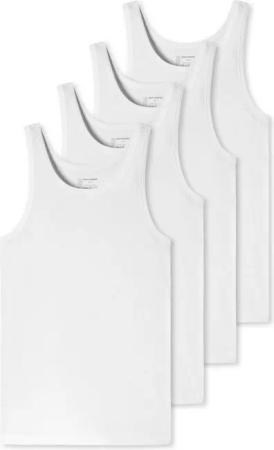 Schiesser Unterhemd Organic Cotton (Mehrpack, 2-St., 4 Stück) mit Bio-Baumwolle, hochwertig, Organic Cotton 95/5 im 4er Pack