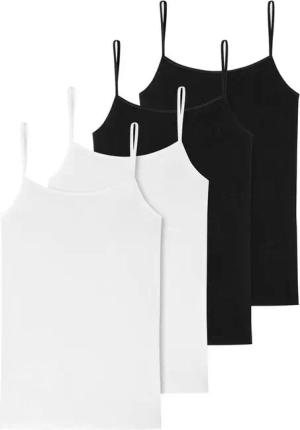 Schiesser Unterhemd Organic Cotton (Mehrpack, 2-St) mit Spaghettiträgern, ohne störendes Innenetikett im 4er Pack