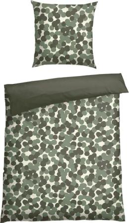 Schiesser Wendebettwäsche "Allez aus weicher Baumwolle mit aufheiternden Punkten" 2 Stk. Made in Green