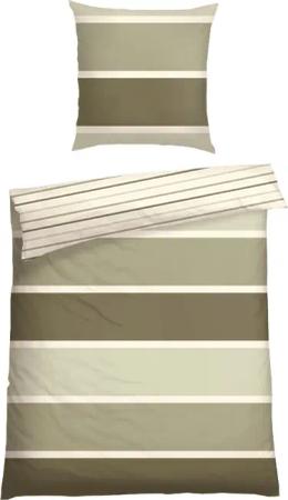 Schiesser Wendebettwäsche "Brody aus weicher Baumwolle mit klassichen Streifen" 2 Stk. Made in Green