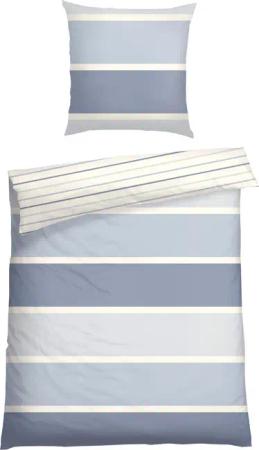 Schiesser Wendebettwäsche "Brody aus weicher Baumwolle mit klassichen Streifen" 2 Stk. Made in Green