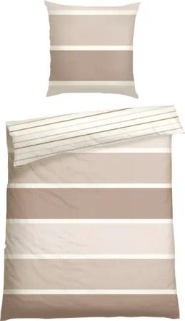 Schiesser Wendebettwäsche "Brody aus weicher Baumwolle mit klassichen Streifen" 2 Stk. Made in Green