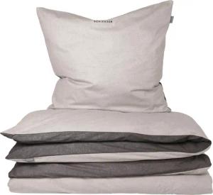 Schiesser Wendebettwäsche Doubleface aus weicher Baumwolle mit edlem Melangeeffekt, Feinbiber, 2 teilig, ab Größe 135x200 cm erhältlich, Made in Green
