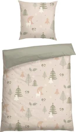 Schiesser Wendebettwäsche "Uma aus weicher Baumwolle im Nordic-Look" 2 Stk. Made in Green