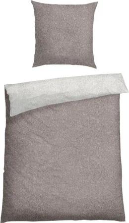 Schiesser Wendebettwäsche Vinnie aus weicher Baumwolle mit edlem Melangeeffekt, Renforcé, 2 teilig, MADE IN GREEN by OEKO-TEX®-zertifiziert