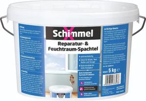 Schimmel X Spachtelmasse Reparatur- und Feuchtraumspachtel 5 kg Spachtelmasse Reparaturspachtel, Zum Ausbessern und Glätten von Wand- und Deckenflächen