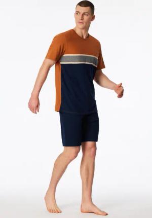 Schlafanzug kurz admiral gemustert - Casual Essentials 54
