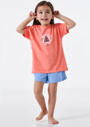 Schlafanzug kurz rot - Casual World 104