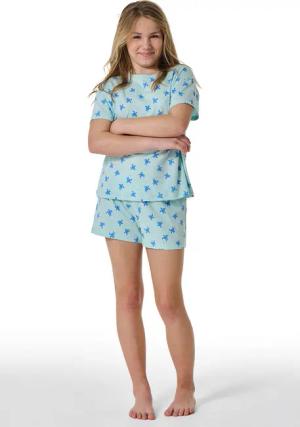 Schlafanzug kurz Schildkröten hellgrün - Nightwear 176