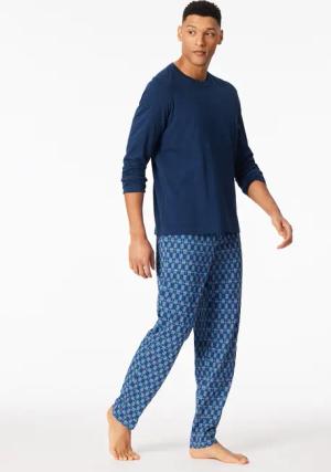 Schlafanzug lang dunkelblau - Casual Essentials 48