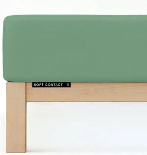 Schlafgut Spannbettlaken Soft Contact, Feinbiber, Gummizug: rundum, (1 Stück), 100% Bio Baumwolle