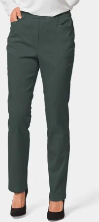 Schlupfhose LOUISA aus Baumwoll-Satin - dunkelgrün - Gr. 275 von Goldner Fashion