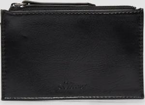 Schmale Gedbörse aus Lederimitat mit Kartenfächern und Münzfach mit Reißverschluss