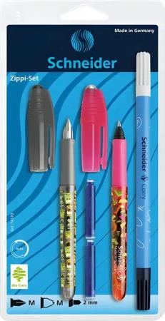 SCHNEIDER Füller Schneider Set Füller/Patronenroller Zippi Sichtpack sortiert