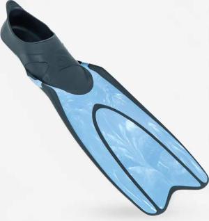 Schnorchelflossen Damen/Herren FF 100 React Marble blau