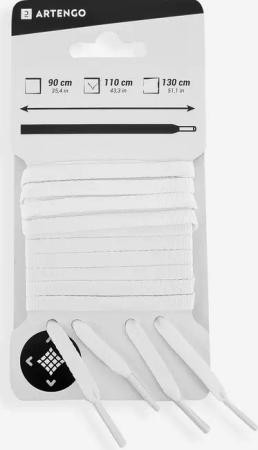 Schnürsenkel flach weiss