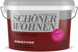 SCHÖNER WOHNEN FARBE Wandfarbe SW Trend Wandfarbe matt 1,0L amarena 3511