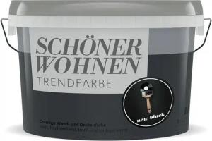 SCHÖNER WOHNEN FARBE Wandfarbe SW Trend Wandfarbe matt 1,0L New Black 9538