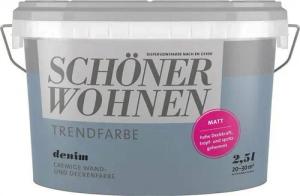 SCHÖNER WOHNEN FARBE Wandfarbe SW Trend Wandfarbe matt 2,5L Denim 5565
