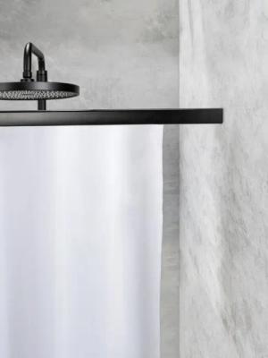 SCHÖNER WOHNEN-Kollektion Vorhangschiene »Jete«, ausziehbar, ohne Bohren, geklemmt, Aluminium, Kunststoff, Teleskop-Duschschiene, ausziehbar