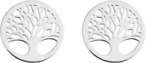 SCHOSCHON Paar Ohrstecker Lebensbaum Ohrstecker 925 Silber, Baum des Lebens Ohrringe