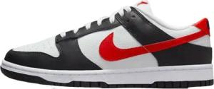 Schuhe  Dunk Low White Black Red